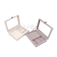 Joyero Organizador con tapa Estuche de Terciopelo